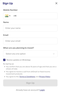 altGraaf Signup